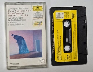 BEETHOVEN Piano Concerto No 5 Sonatas 1965 Cassette Tape KEMPFF Leitner TESTED - Picture 1 of 3