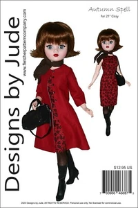Autumn Spell Doll Clothes Sewing Pattern 21" Modern Cissy Dolls Madame Alexander - Picture 1 of 9