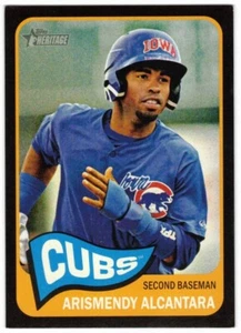 2014 Topps Heritage Minors #199 Arismendy Alcantara Iowa Cubs 053/105 negro - Imagen 1 de 2
