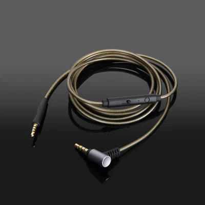 Silver Audio Cable with mic For klipsch reference on-ear over-ear headphones - Image 1 of 2