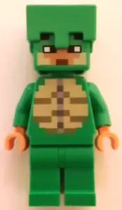 Lego Minecraft Turtle Skin Warrior min162 (From 21254) Minifigure Figurine New - Foto 1 di 1
