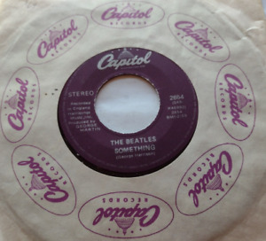 CANADA !!! Ex to NM- THE BEATLES Something / Come Together '70s VIOLET Re 45