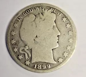 Friseurhälfte 1899. About Fine. 90% Silber - Bild 1 von 2