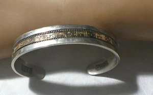 RODERICK TENORIO RELIOS STERLING & 14KT SOUTHWEST CUFF - Picture 1 of 6