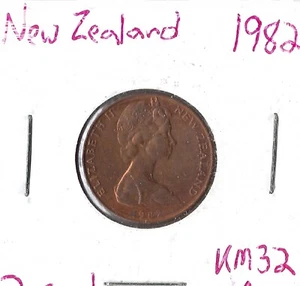 Moneda Nueva Zelanda 2 centavos 1982 KM32 - Imagen 1 de 1