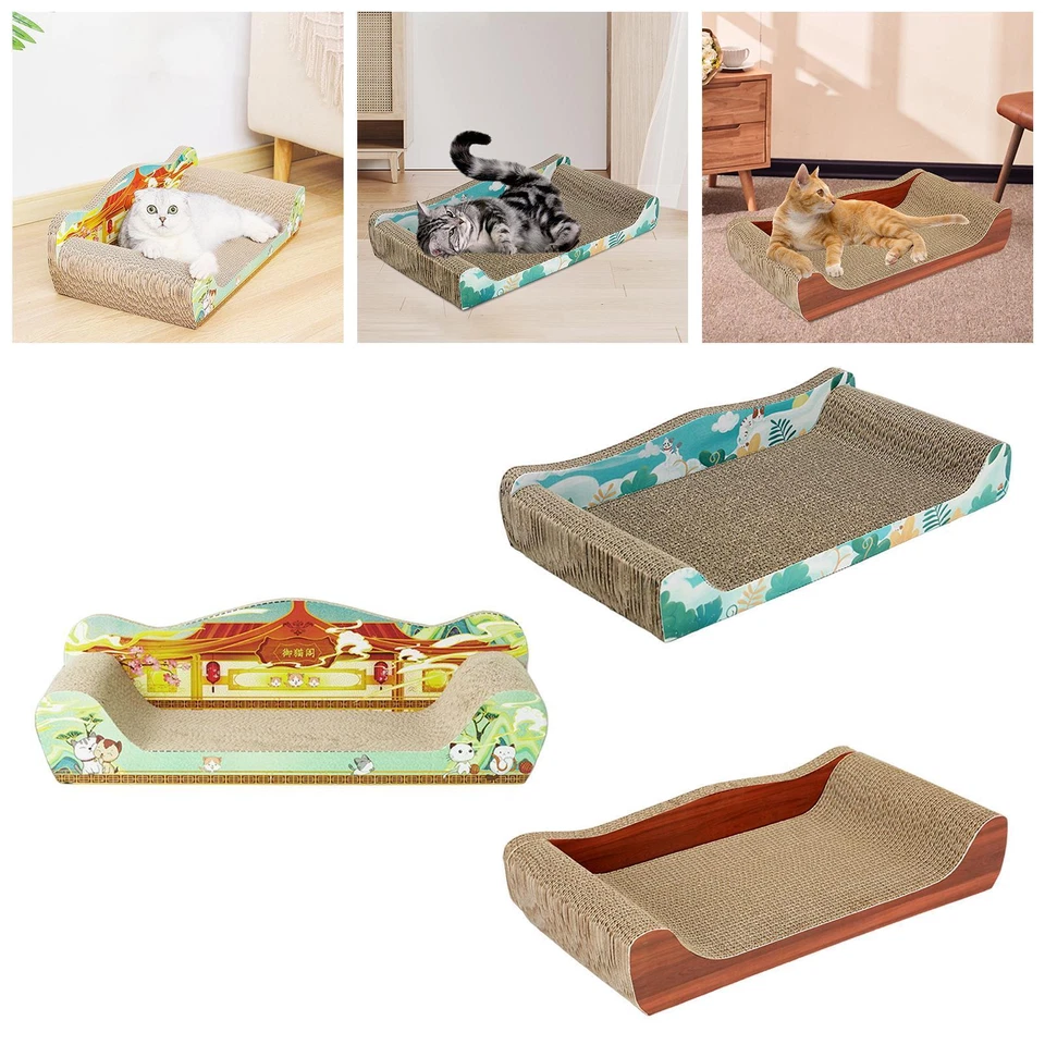 Cat Scratcher Cardboard Grinding Claw Cat Scratch Bed for Indoor Cats - Image 1 of 1
