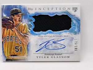 2017 Topps Inception /199 Tyler Glasnow #IAP-TG RPA Rookie Patch Auto RC