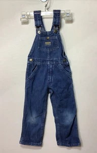 Vintage OSHKOSH B'GOSH Denim Overalls Vestbak Bibs size 4 Made in the USA - Picture 1 of 11