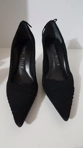 White House Black Market schwarze Wildleder-Pumps Größe 7 - Bild 1 von 6