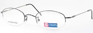 Vintage CHAPS Ralph Lauren 93/N 9LW Gunmetal Grey EYEGLASSES FRAME 48-22-140mm - Picture 1 of 10