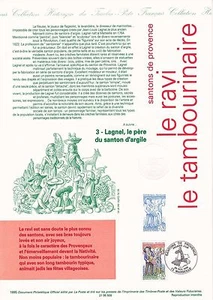 Philatelistisches Dokument 1. Tag: 06 1995 - Santons Le Tambourinaire - Bild 1 von 1