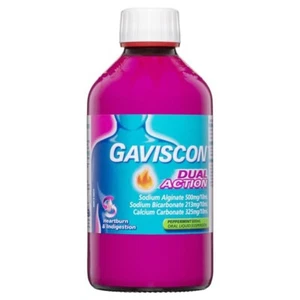 Gaviscon Dual Action Liquid Heartburn & Indigestion Relief 300ml Peppermint - Picture 1 of 5