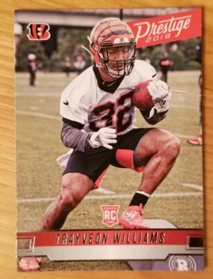 Trayveon Williams RC 2019 Prestige Rookie Football Card - Image 1 of 2