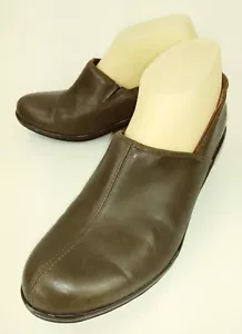 Merrell 0411 Angelic Slip On Womens Loafers US 8 Brown Leather Heels 518 - Picture 1 of 11