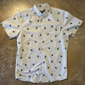 Molokai Surf Co Shirt Mens XL Gray Button Up Paper Airplanes - Picture 1 of 9