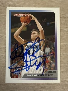 2006 Topps Total Andrei Kirilenko signed Autogrammkarte Utah Jazz - Bild 1 von 2