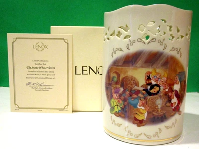 LENOX SNOW WHITE & SEVEN DWARFS VOTIVE -- 2000 Disney -- -- NEW in BOX with COA - Image 1 of 4