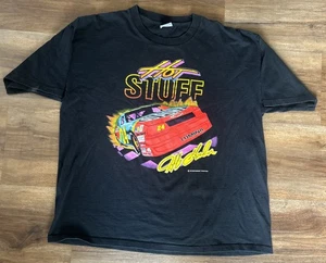 Vintage 1993 Cal Cru Jeff Gordon Hot Stuff Lumina Black T Shirt XL Single Stitch - Picture 1 of 11