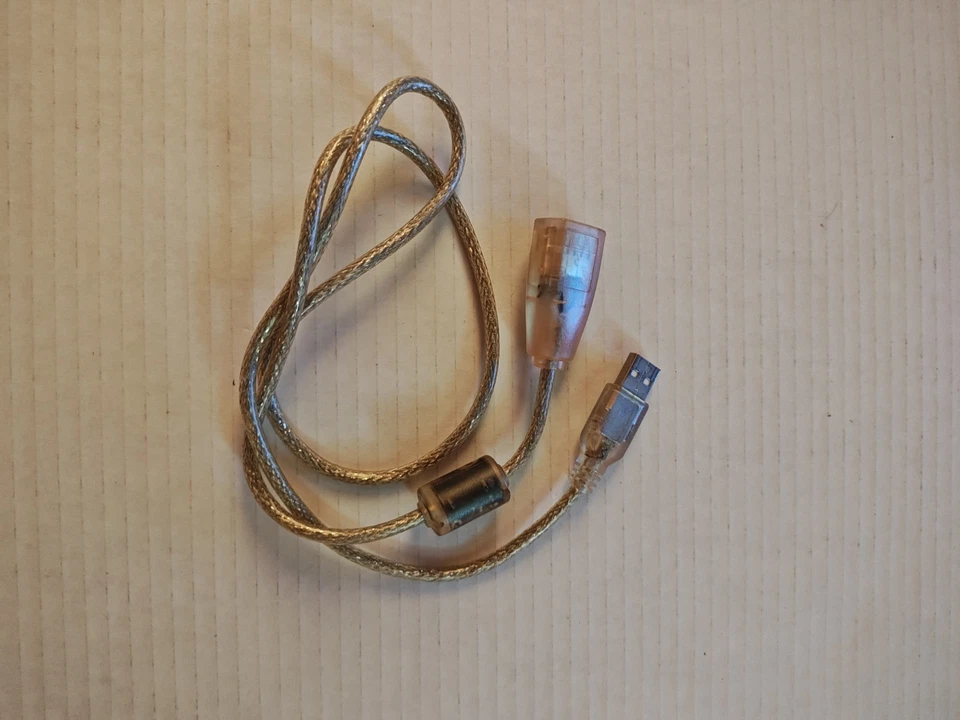 Usb 2.0 To Female USB 2.0 Connector Clear Cable - Image 1 of 1
