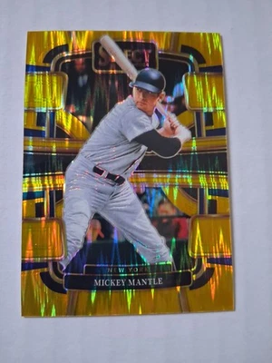 Panini Select #95 Mickey Mantle Gold Flash Prizm 2024/10 New York Yankees Salón de la fama ⚾ Foto 1 de 4