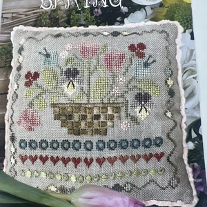Jeannette Douglas JUMP INTO SPRING Counted Cross Stitch Chart - Picture 1 of 5