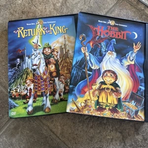 LORD OF THE RINGS Animated 2 DVD Lot - The Hobbit,Return The King- - Picture 1 of 3