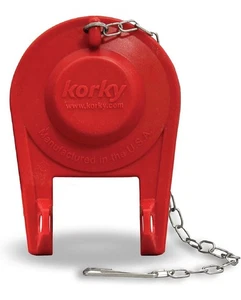 Korky No. 100 Universal 2 inch Rubber Toilet Flapper & Chain Fits All Brands - Picture 1 of 6