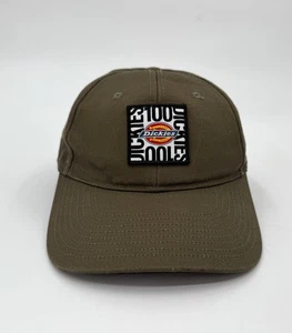 Dickies Hat Cap Snap Back Mens One Size Green Patch Streetwear Adjustable - Picture 1 of 11