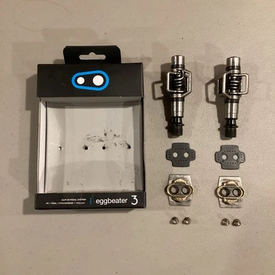 Crankbrothers Egg Beater 3 Pedal - black spring used Nice!  - Image 1 of 4