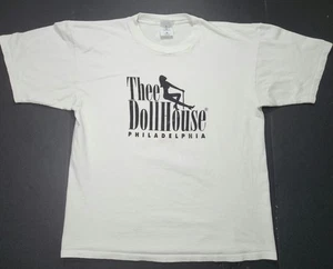 Men's Thee Dollhouse Philadelphia Strip Club Cabaret XL Vintage T Shirt   - Picture 1 of 9