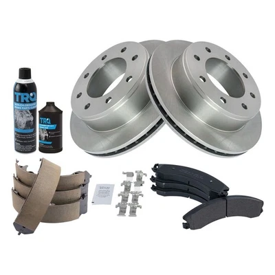 Kit de pastillas de freno trasero y rotor para Chevrolet Express 3500 GMC Savana 3500 2009-2019 Foto 1 de 4