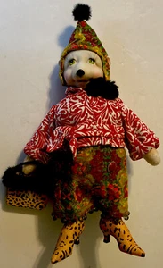 Stylish Fashionable Animal Bear Mouse Fancy Lady Figure Doll Dressed Purse Boots - Picture 1 of 3
