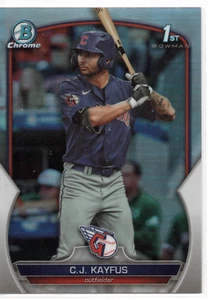 CJ Kayfus 2023 Bowman Chrome Draft 1st Refractor #BDC-101 GUARDIANS - Picture 1 of 2