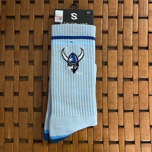 NWT Western Washington University Vikings Strideline Full Knit Crew Socks M/L - Picture 1 of 2
