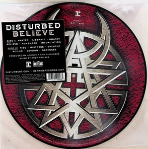 Disturbed – Believe LP (NEW EU press 2019) Limited Edition PICTURE DISC VINYL - Picture 1 of 2
