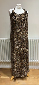 Cynthia Rowley Women's Leopard Print Sleeveless Maxi Dress S - Picture 1 of 8
