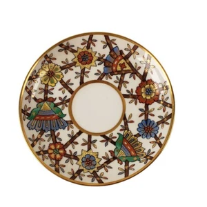 PMR Jaeger & Co Saucer Bavaria Germany Porcelain Art Deco 1920s Peacock Mark - Picture 1 of 2