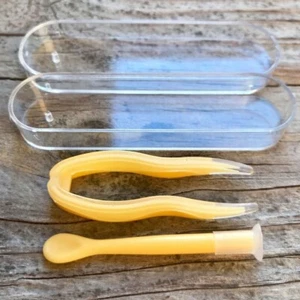 Pinzette per lenti a contatto I applicatore inserto GIALLO kit strumenti stick custodia helper - Foto 1 di 8