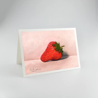 Strawberry - A5 High Quality 312gsm Blank Greetings Cards - Image 1 of 4