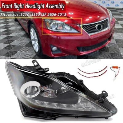 Passenger Side LED DRL Projector Headlight For Lexus IS250 IS350 IS-F 2006-2013 - Image 1 of 4