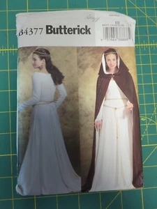 Butterick Costume B4377 Renaissance MEDIEVAL LOTR Gown Pattern Sizes 14-20 UNCUT - Picture 1 of 4