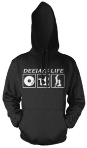 Felpa con cappuccio Deejays Life Fun | Hardstyle Techno Electro Minimal Music DJ - Foto 1 di 5