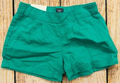 Girls Sz S Linen Shorts Peacock Blue Pockets NWT GAP Kids - 373031 - Image 1 of 2