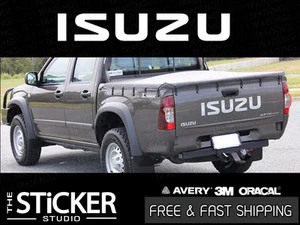 ISUZU CHROME Tailgate Decal sticker 800 x 130 mm With premium Vinyl D-MAX  - Foto 1 di 1