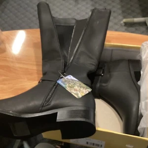 Womens Bellissimo Teatree Boots Shoes Black Dress Comfort Boots Knee high Size 9 - Picture 1 of 13