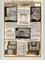 1922 PAPER AD Hoosier Type Deluxe Kitchen Cupboard Cabinet Wood Cedar Chests
