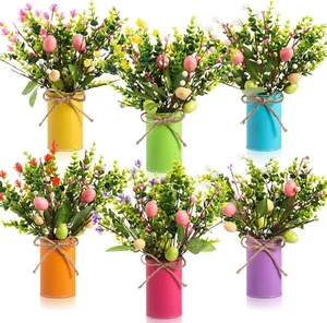 6 Sets Spring Easter Table Centerpiece Decor 12 Easter Artificial Flower Picks w - Picture 1 of 12