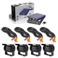 1080P 4Ch Car Vehicel SD Card DVR H.264 Real-time Digital Video Recorder DVR Kit