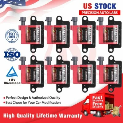 8 件高性能点火线圈方形 UF271 适用于吉姆西 4.8L 5.3L 6.0L 8.1L — 第 1/4 张图片