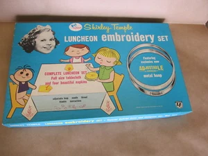 Shirley Temple “Luncheon Embroidery Set” by Gabriel; New - Picture 1 of 11